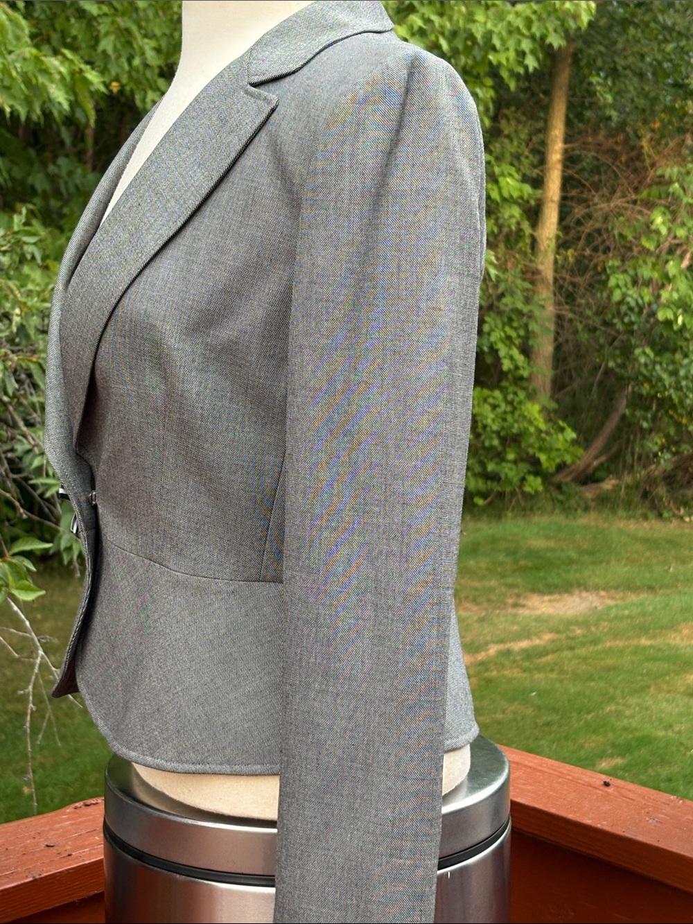 NWOT Tahari Gray Skirt Suit - Picture 4 of 10